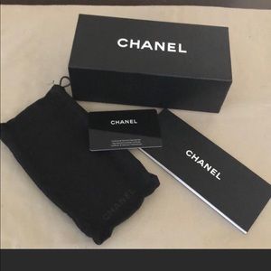 CHANEL- Sunglass Box, booklet, card, bag and wipe